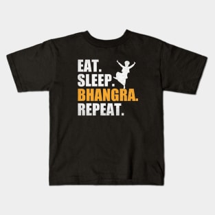 Eat Sleep Bhangra Repeat Funny Dancing Punjabi Kids T-Shirt